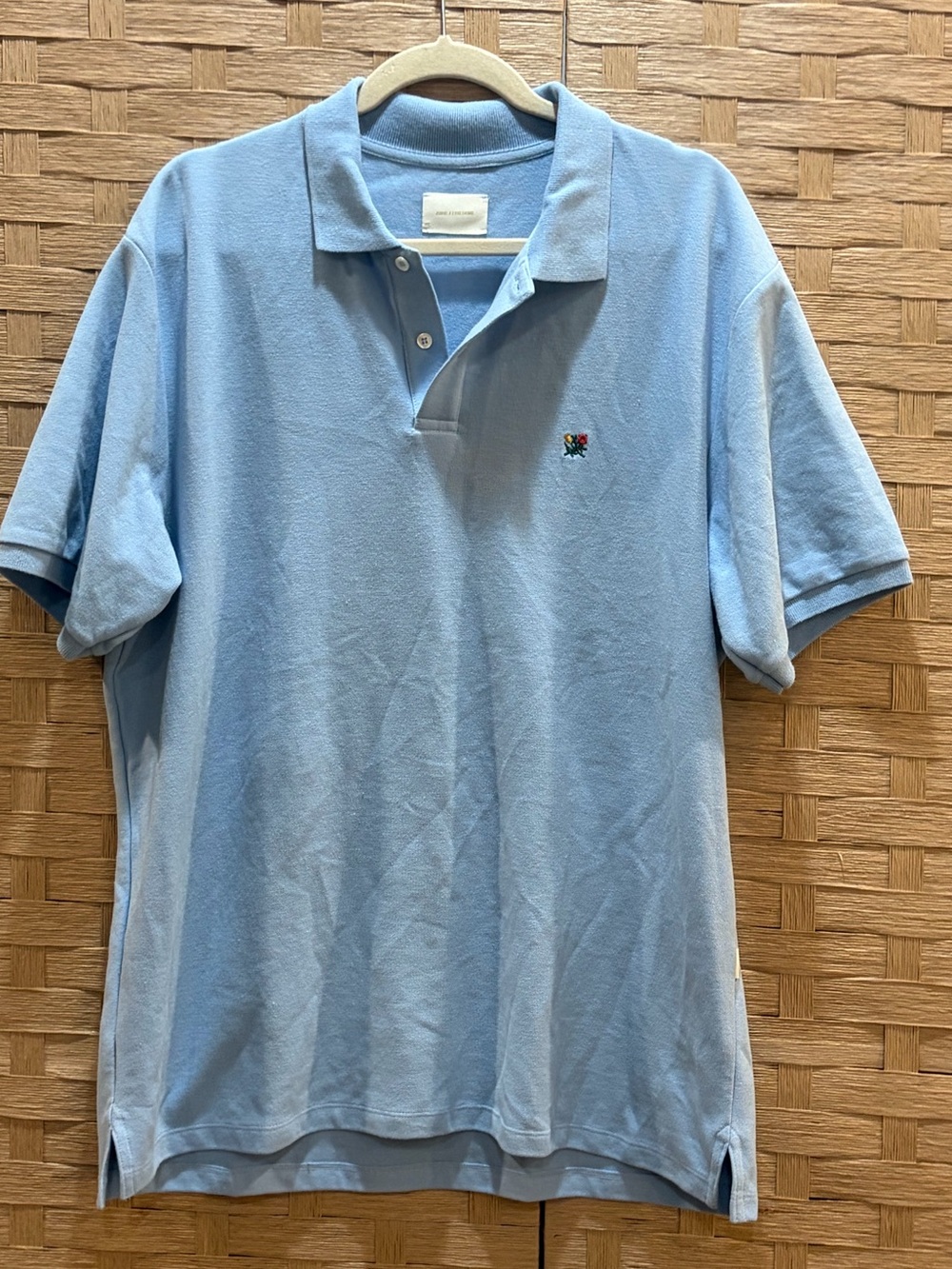 Aimé Leon Dore Polo Shirt Light Blue 100% Cotton Size XL